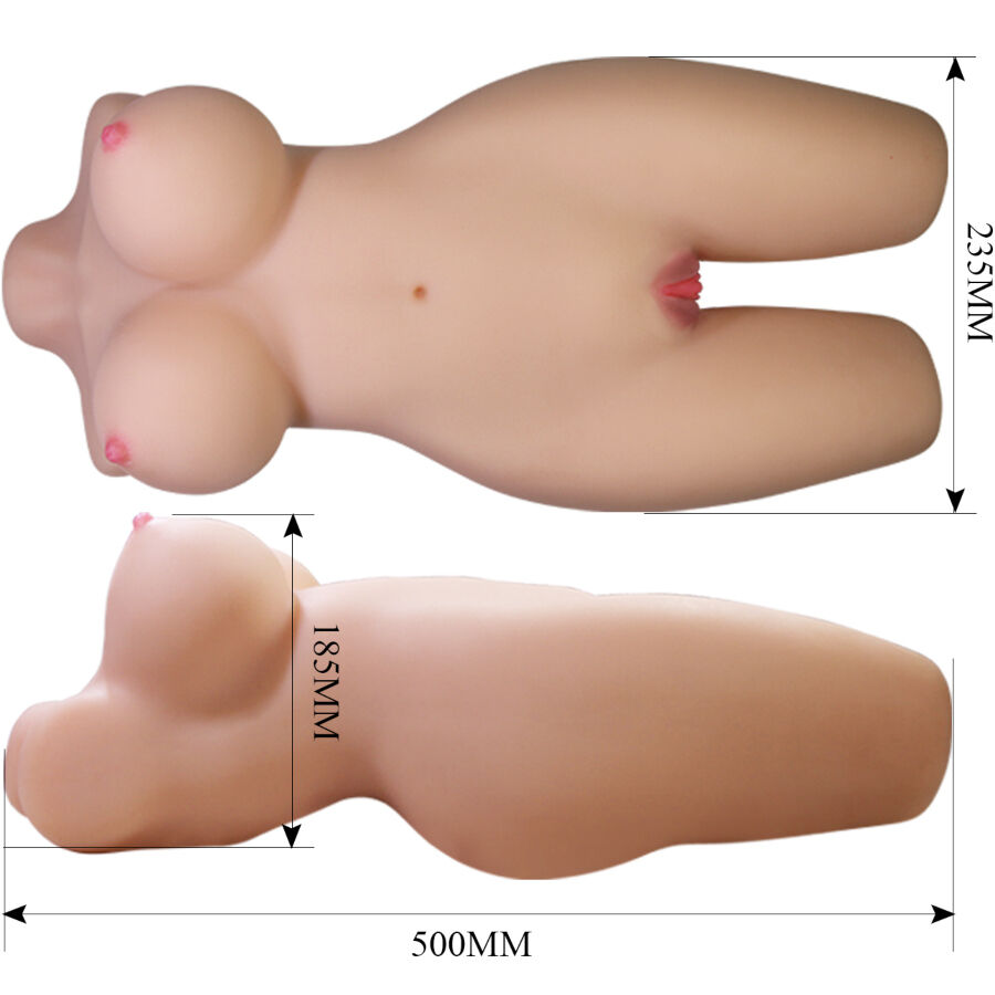 CRAZY BULL - MIA REALISTISK KVINNLIG TORSO VAGINA OCH ANAL 8,5 KG