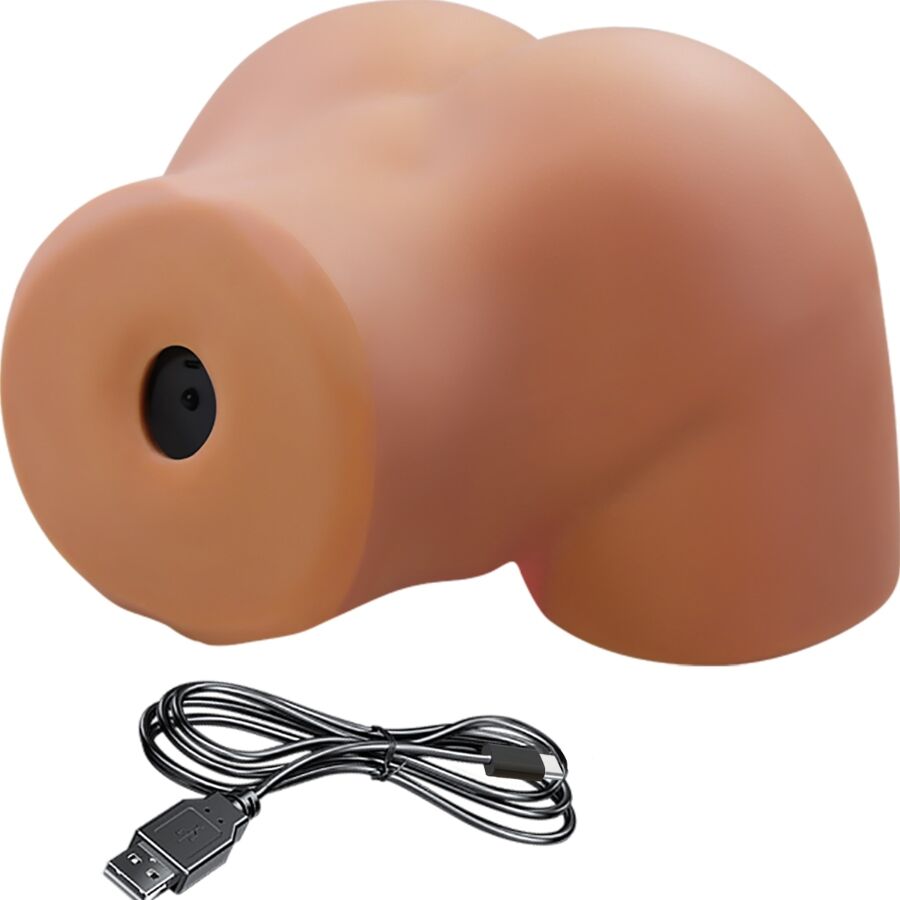 CRAZY BULL - ILANA REALISTISK KLITORISSTIMULERANDE VIBRATOR OCH SUGPROPP MED LJUD 6,8 KG