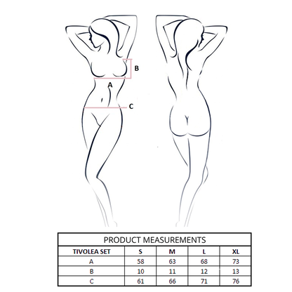 PASSION - TIVOLEA BH + TANGA SET VIOLET S/M