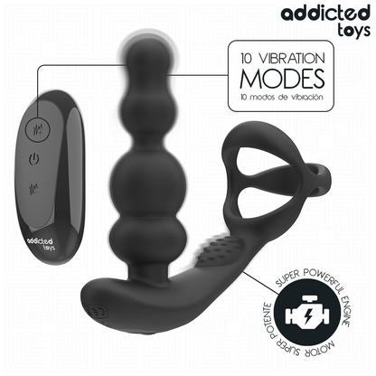 ADDICTED TOYS - ROTERANDE PROSTATAMASSAGER FJÄRRKONTROLL