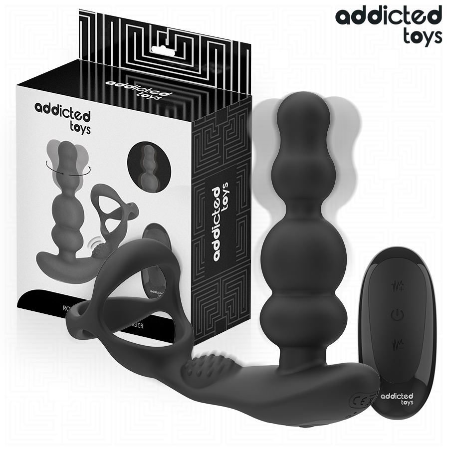 ADDICTED TOYS - ROTERANDE PROSTATAMASSAGER FJÄRRKONTROLL