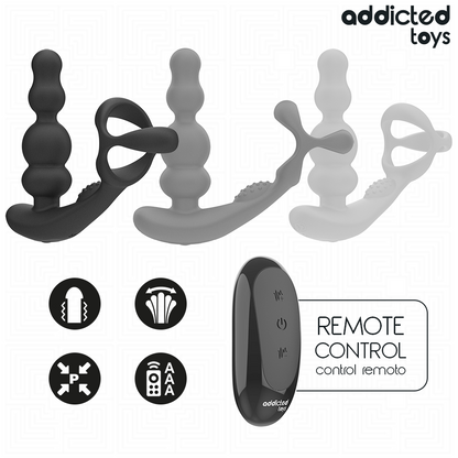 ADDICTED TOYS - ROTERANDE PROSTATAMASSAGER FJÄRRKONTROLL