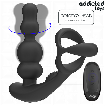 ADDICTED TOYS - ROTERANDE PROSTATAMASSAGER FJÄRRKONTROLL