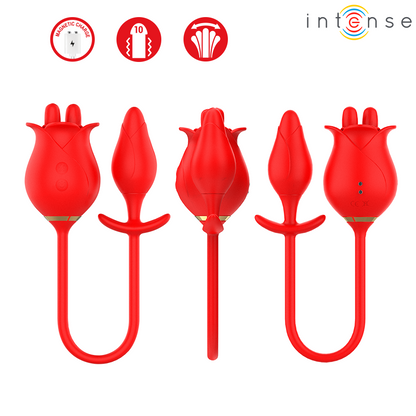 INTENSE - MELANIE DUBBEL KLITORISSTIMULATOR MED SICK-SACK-TUNGA