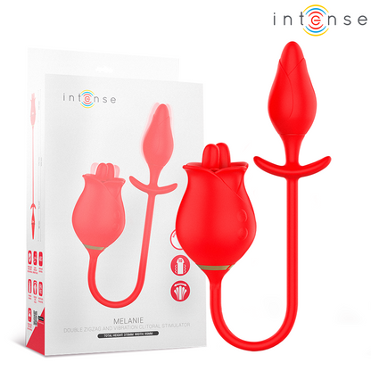 INTENSE - MELANIE DUBBEL KLITORISSTIMULATOR MED SICK-SACK-TUNGA