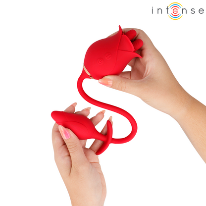 INTENSE - MELANIE DUBBEL KLITORISSTIMULATOR MED SICK-SACK-TUNGA