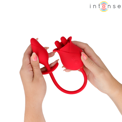 INTENSE - MELANIE DUBBEL KLITORISSTIMULATOR MED SICK-SACK-TUNGA