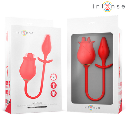 INTENSE - MELANIE DUBBEL KLITORISSTIMULATOR MED SICK-SACK-TUNGA