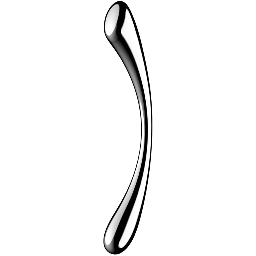 SATISFYER - COSMIC CREST 1 DILDO MED DUBBLA ÄNDAR I ROSTFRITT STÅL
