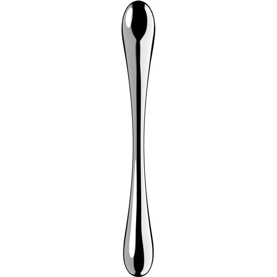 SATISFYER - COSMIC CREST 1 DILDO MED DUBBLA ÄNDAR I ROSTFRITT STÅL