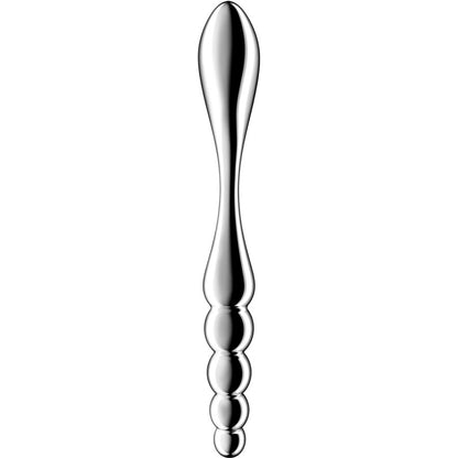 SATISFYER - STAR FORCE 1 DILDO I ROSTFRITT STÅL MED DUBBLA ÄNDAR