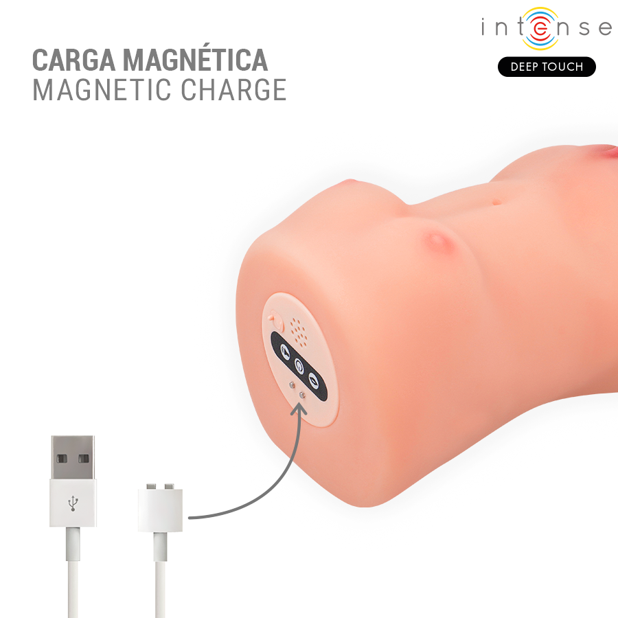 INTENSE DEEP TOUCH - CATHERINE VIBRATOR & SUCTION MASTURBATOR WITH VOICE