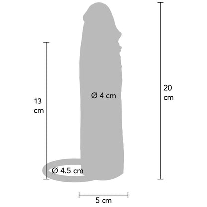GET REAL - HYDRERAD HUD SILIKON PENIS SLEEVE KARAMELL 20 CM