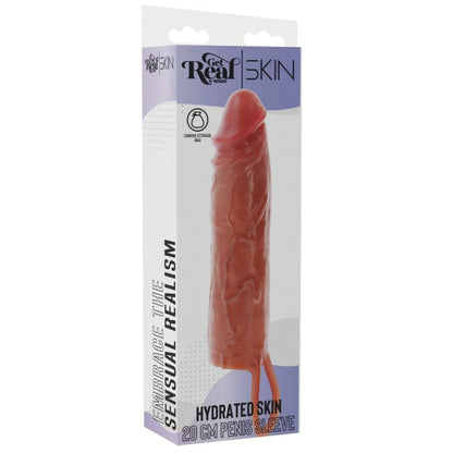 GET REAL - HYDRERAD HUD SILIKON PENIS SLEEVE KARAMELL 20 CM
