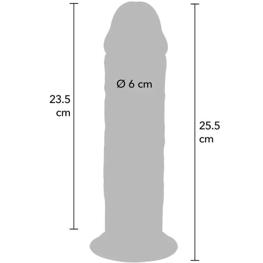 GET REAL - LYXIG TPE-KUK MED DUBBEL TJOCKLEK OCH DENSITET 25,5 CM