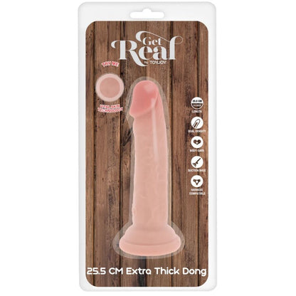 GET REAL - LYXIG TPE-KUK MED DUBBEL TJOCKLEK OCH DENSITET 25,5 CM