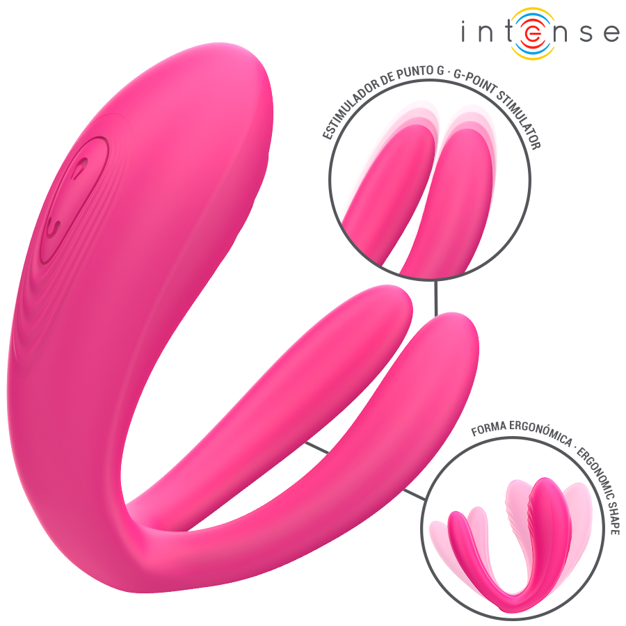 INTENSE - JULIA DUBBEL VIBRATOR KLÄM STIMULATOR FJÄRRKONTROLL
