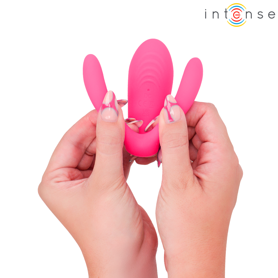 INTENSE - JULIA DUBBEL VIBRATOR KLÄM STIMULATOR FJÄRRKONTROLL