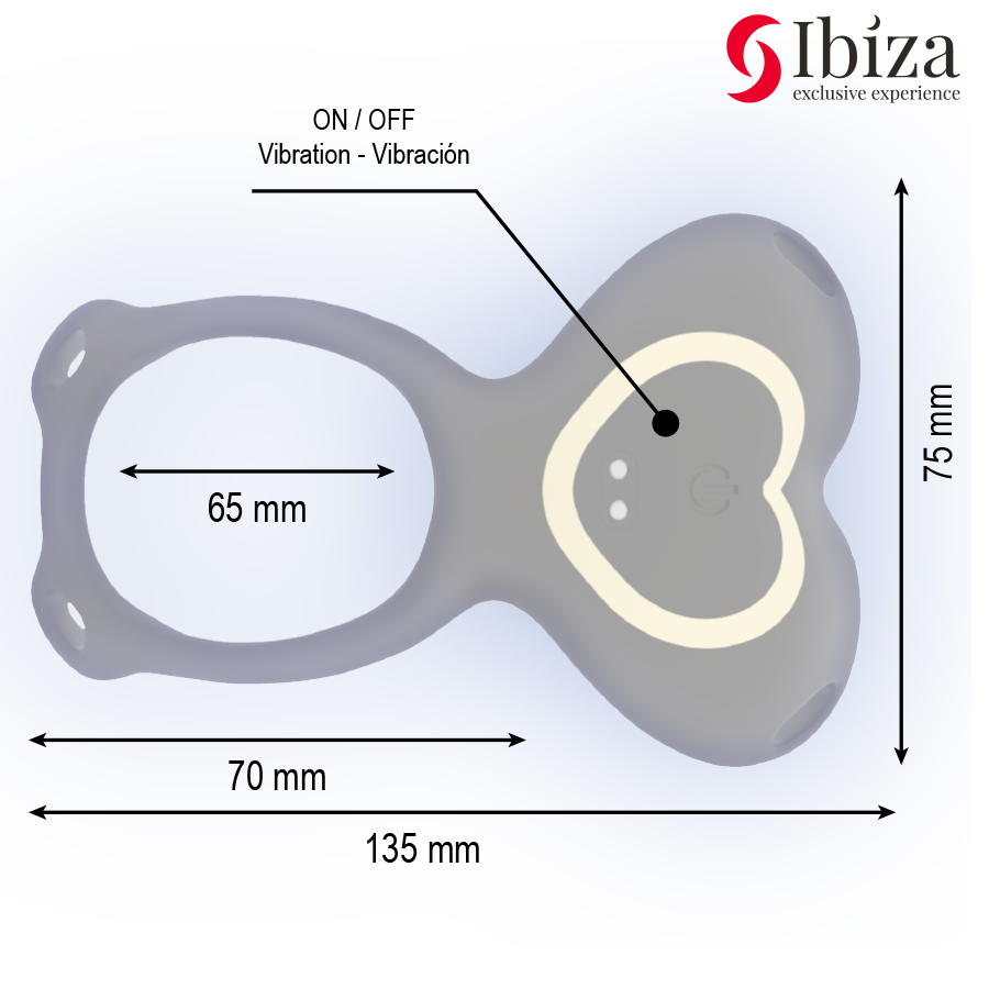 IBIZA – PARVIBRATOR MED FJÄRRKONTROLL OCH TROSOR