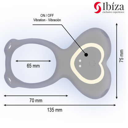 IBIZA – PARVIBRATOR MED FJÄRRKONTROLL OCH TROSOR