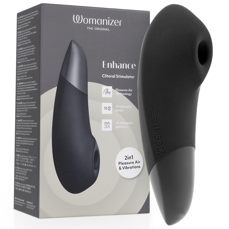 WOMANIZER - FÖRBÄTTRAD KLITORISSTIMULATOR SVART