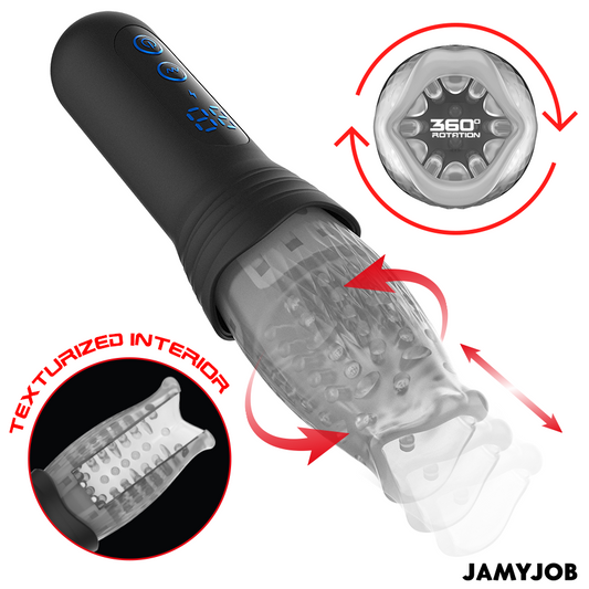 JAMYJOB - BLOW-R MASTURBATOR WITH THRUSTING AND ROTATION
