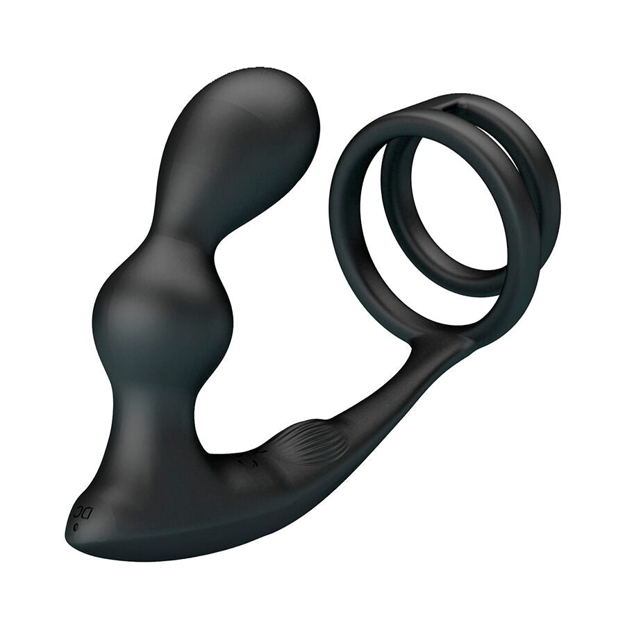 MR PLAY - VIBRERANDE ANALPLUGG MED PENISRING FJÄRRKONTROLL