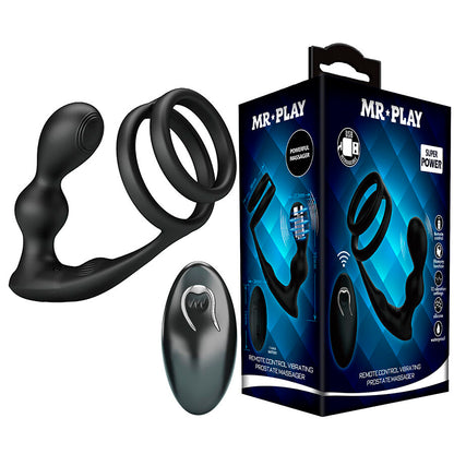MR PLAY - VIBRERANDE ANALPLUGG MED PENISRING FJÄRRKONTROLL
