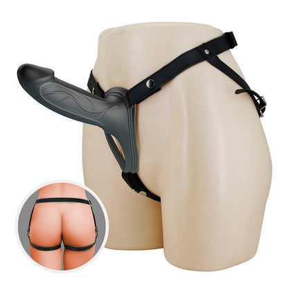 PRETTY LOVE - LANDON BLACK VIBRATING STRAP-ON