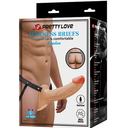 PRETTY LOVE - LANDON LJUSHUDAD VIBRERANDE REM-PÅ-DILDO
