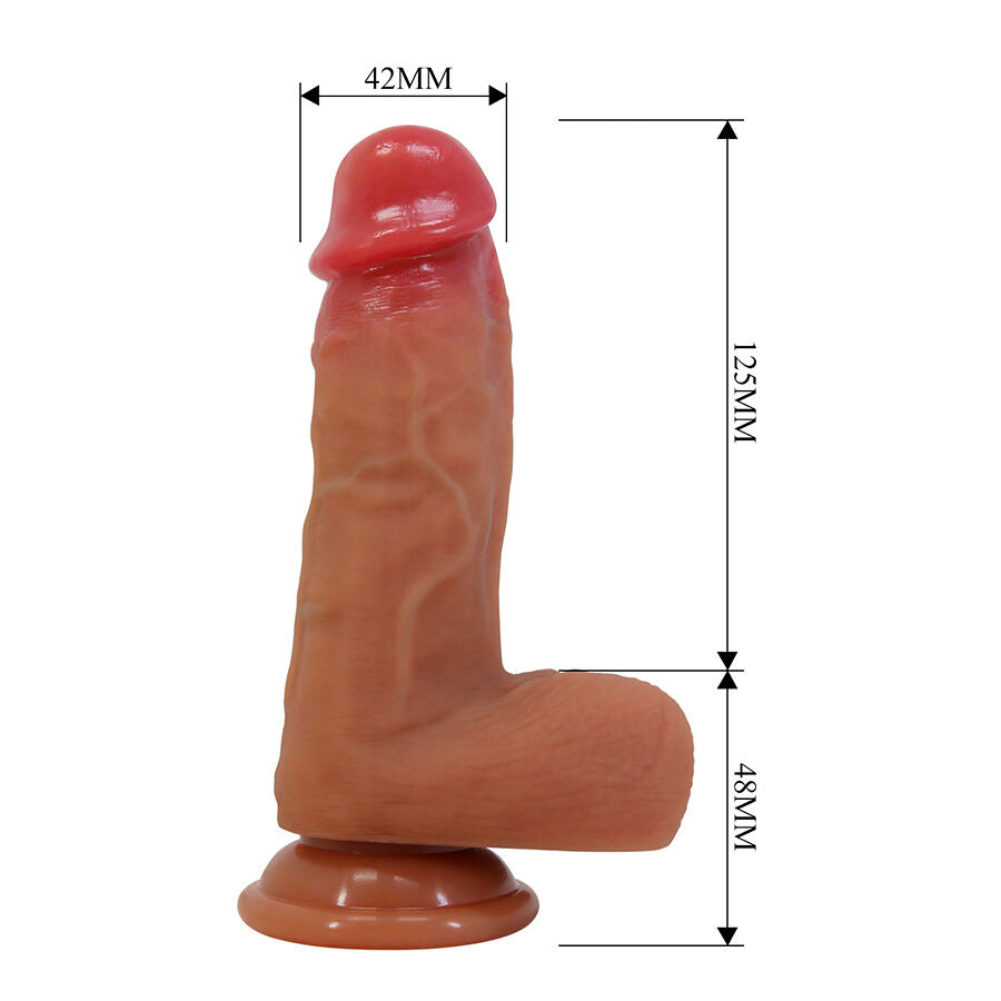 PRETTY LOVE – REALISTISK DILDO CURTIS MED SUGKOPP 17,3 CM -Ø- 4,2 CM