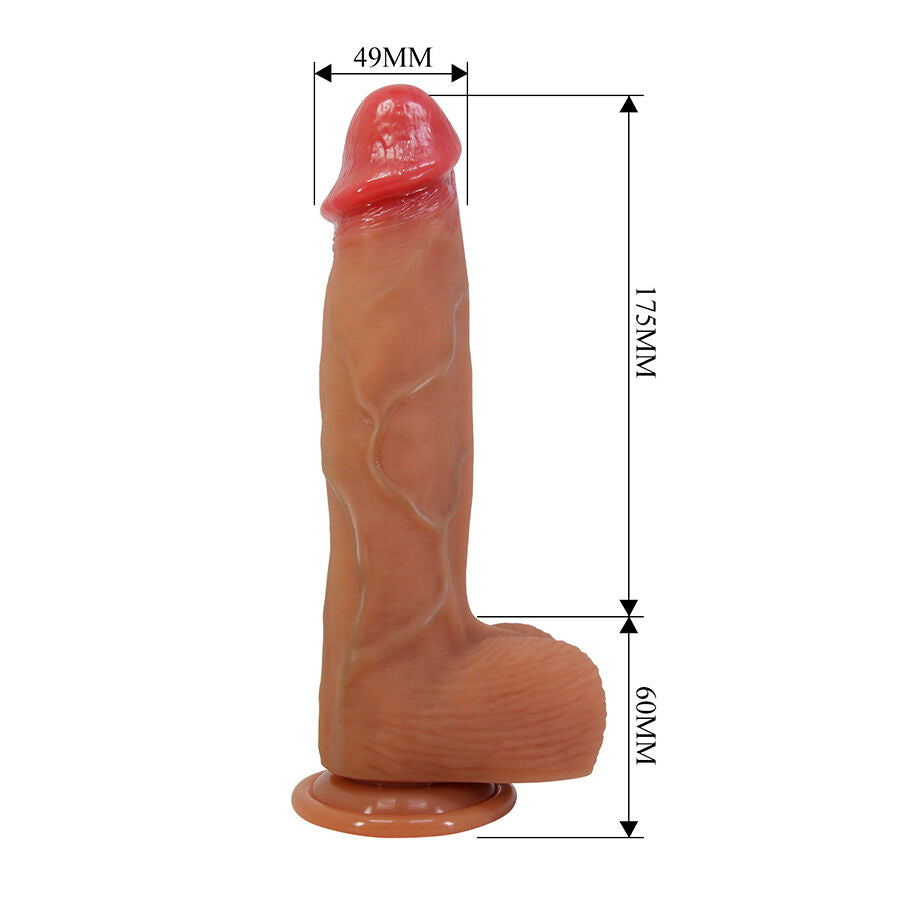 PRETTY LOVE - ORTON REALISTISK DILDO MED SUGKOPP 23.5 CM -Ø- 4.9 CM