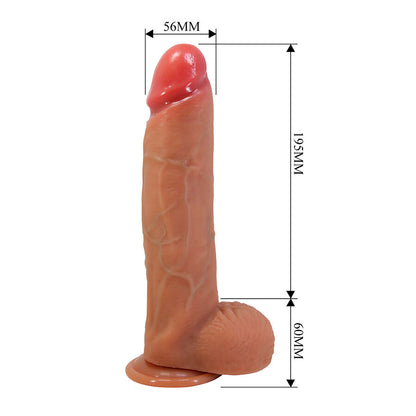 PRETTY LOVE - MENDEL REALISTISK DILDO MED SUGKOPP 25,5 CM -Ø- 5,6 CM