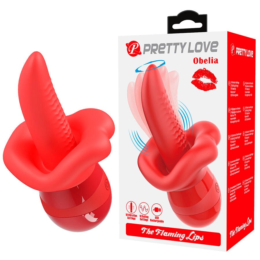 PRETTY LOVE - OBELIA MASTURBATOR TUNGVIBRATOR MED ORBITAL RÖRELSE