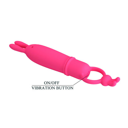 PRETTY LOVE - DELIA KANINVIBRATOR MED MOTSTÅNDSRING