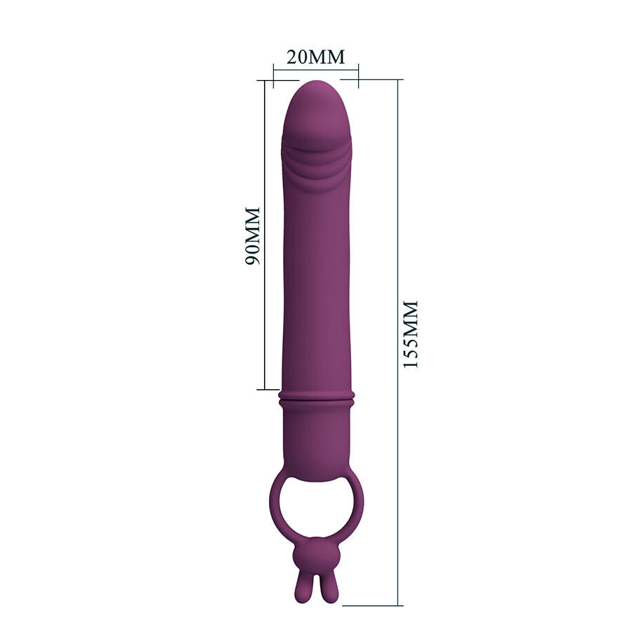 PRETTY LOVE - CORA VIBRATOR PENISFORMAD MED MOTSTÅNDSRING