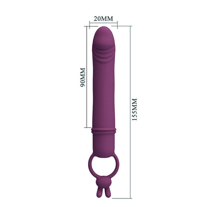 PRETTY LOVE - CORA VIBRATOR PENISFORMAD MED MOTSTÅNDSRING