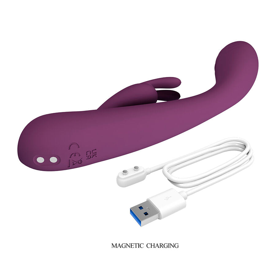 PRETTY LOVE - EMMA RABBIT LILA VIBRATOR MED STIMULATOR