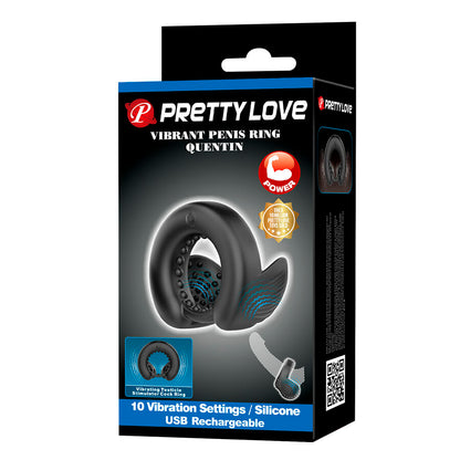 PRETTY LOVE - KUKRING FRÅN QUENTIN MED TESTIKELSTIMULATOR