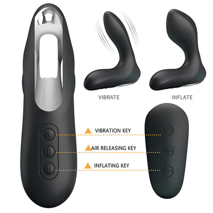 MR PLAY - PROSTATAMASSÖR MED VIBRATION OCH FJÄRRKONTROLL