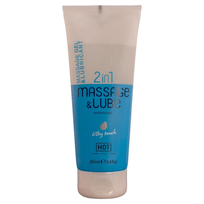 HOT - MASSAGE- & GLIDMEDEL 2IN1 SILKY TOUCH 200 ML