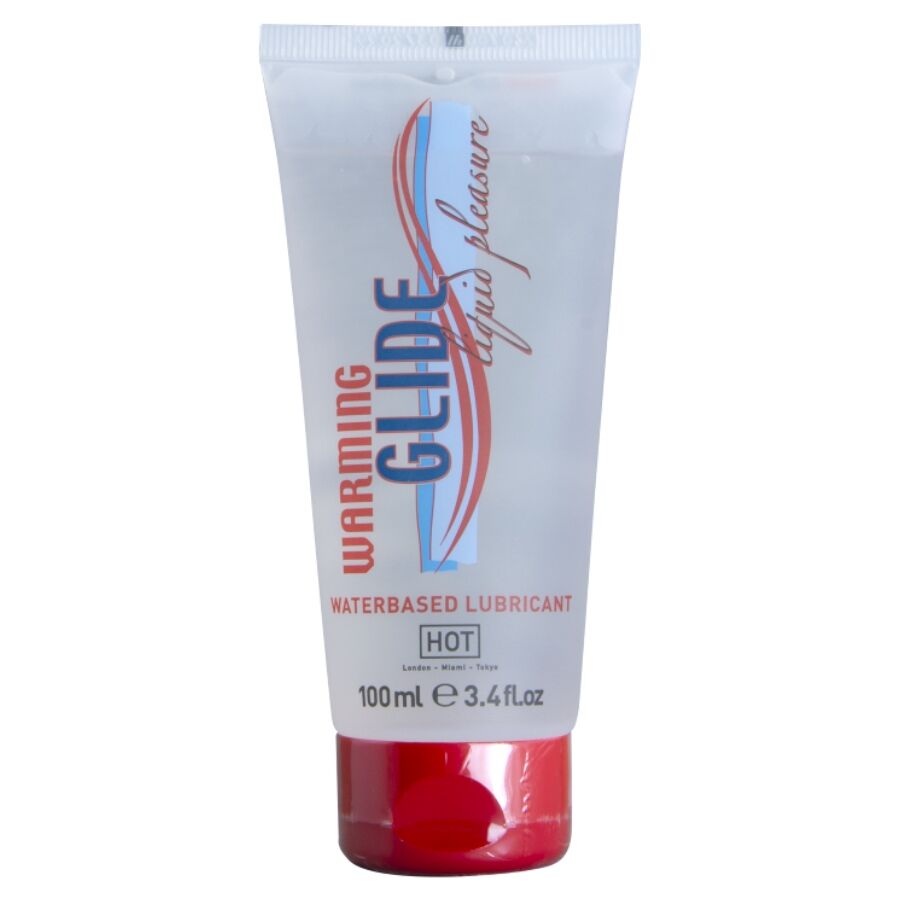 HET - VÄRMELINDANDE GLIDE FLYTANDE NJUTNING VATTENBASERAT GLIDMEDEL 100 ML