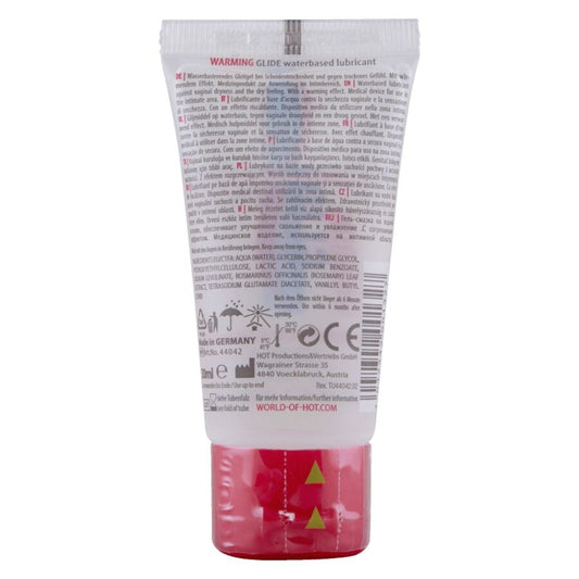 HOT - WARMING GLIDE LIQUID PLEASURE WATERBASED LUBRICANT 30 ML