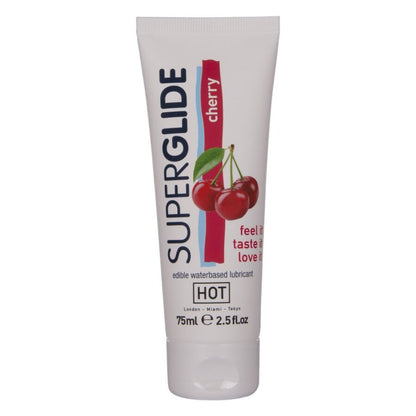 HET - SUPERGLIDE ÄTBAR LUBRIKANT VATTENBASERAD KÖRSBÄR 75 ML