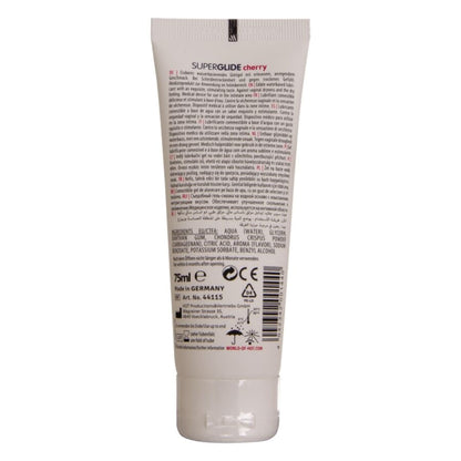 HET - SUPERGLIDE ÄTBAR LUBRIKANT VATTENBASERAD KÖRSBÄR 75 ML