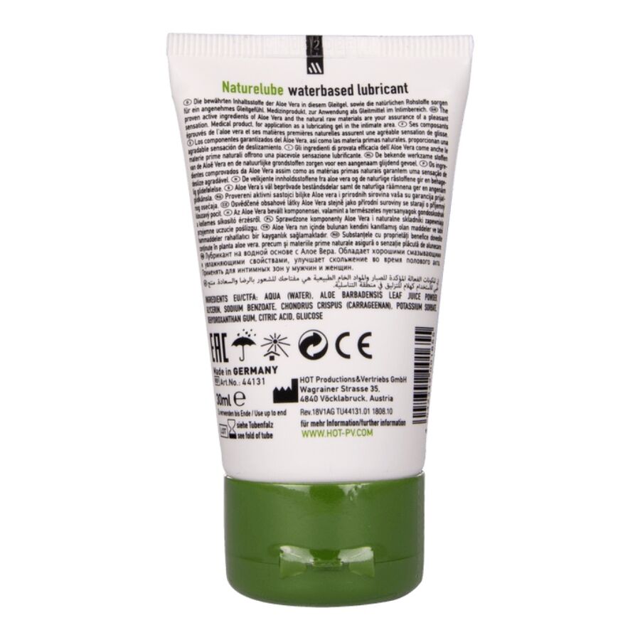 HOT – NATUR GLIDMEDEL VATTENBASERAT ALOE VERA 30 ML