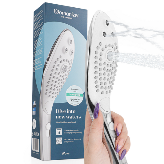 WOMANIZER - WAVE KLITORALSTIMULERANDE DUSCHMUNDSTYCKE KROM