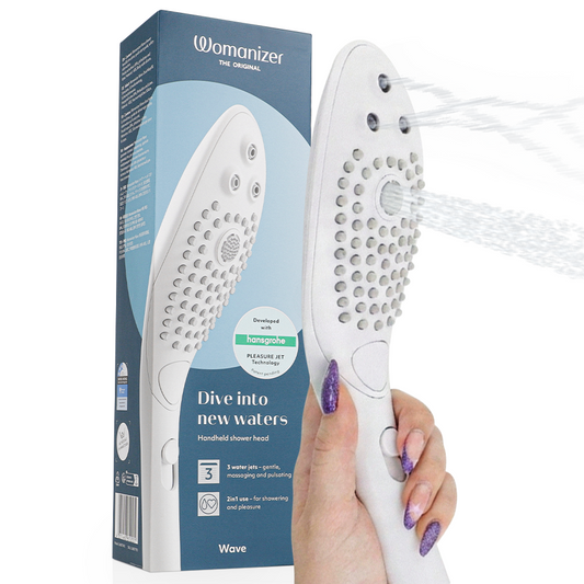 WOMANIZER - WAVE KLITORISSTIMULERANDE DUSCHHUVUD VIT
