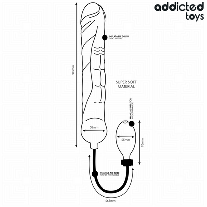ADDICTED TOYS - UPPBLÅSBAR DILDO XL MODELL 5