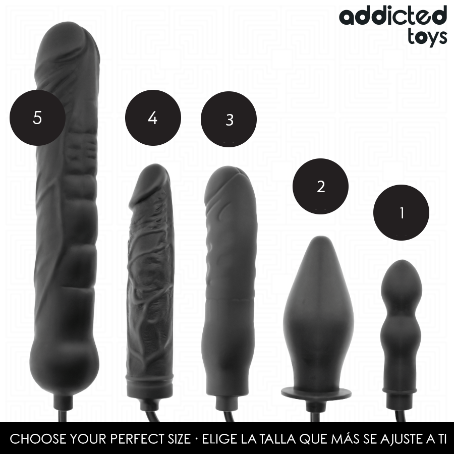 ADDICTED TOYS - UPPBLÅSBAR DUBBEL ANALPROPP MODELL 1